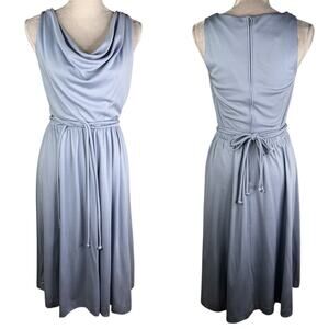 Alison Ayres Vintage Dress 10 Sleeveless Midi USA 60s70s